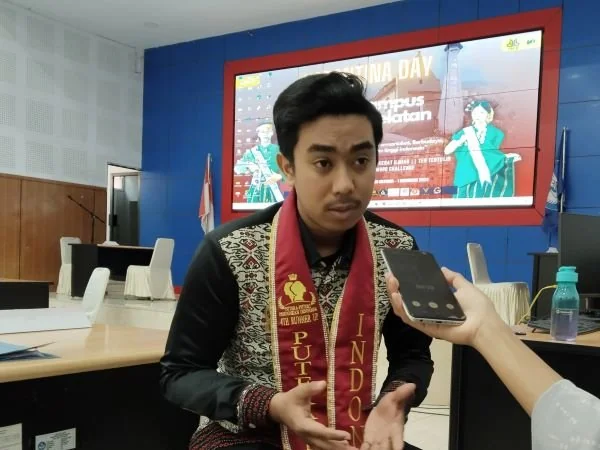Panitia Pelaksana Pemilihan Duta Kampus Sulsel, Sofyan (Dok : Gebi KabarMakassar).