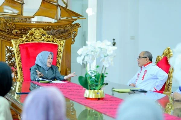 Wagub Sulsel Fatmawati Rusdi saat menerima kunjungan pengurus DPD PAPPRI Sulsel (Dok: Ist).