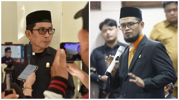 Foto Kolase Anggota DPRD Kota Makassar Muchlis Misbah dan Andi Hadi Ibrahim Baso (Dok: Ist).