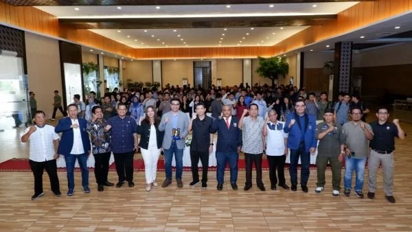 Fakultas Teknik (FT) Universitas Bosowa (Unibos) menggelar kuliah umum bersama McGill University (Dok : ist).