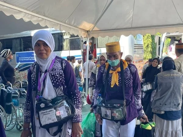 Jemaah haji 2024 yang tergabung dalam Kelompok Terbang 37 tiba di tanah air (Dok : Dini KabarMakassar).