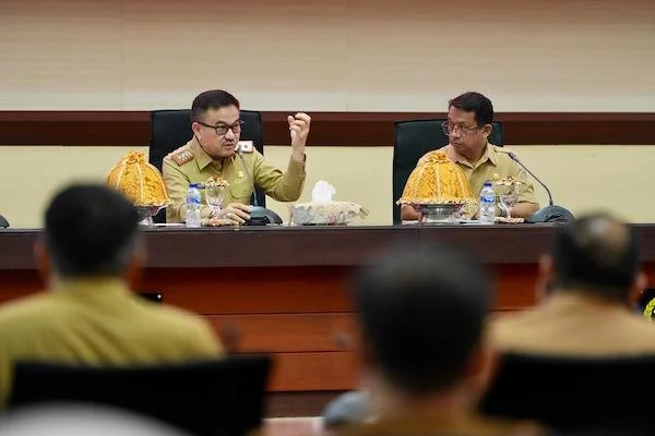 Sekprov Sulsel, Jufri Rahman di Kantor Gubernur Sulsel (Dok: Ist)