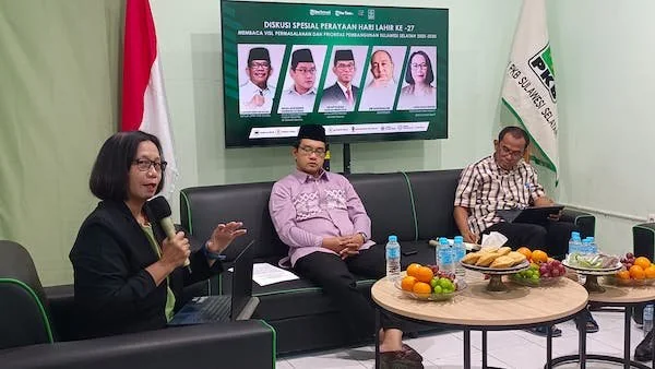 Kordinator Program MAMPU Yayasan BaKTI, Lusia Palulungan (Dok: Sinta Kabar Makassar).