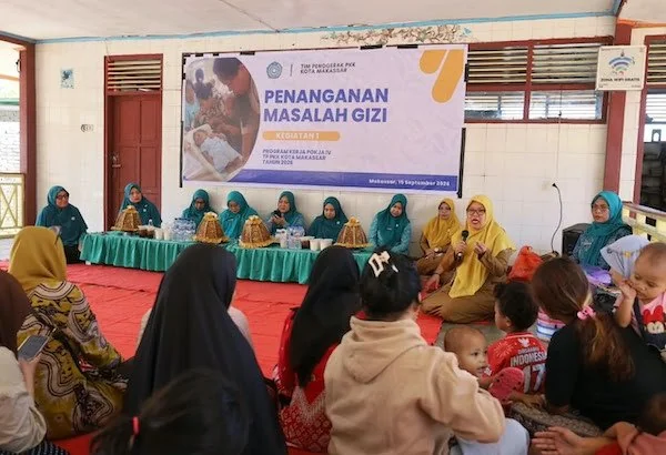 Program Pembagian Makan Bergizi dari PKK Kota Makassar (Dok: Ist).