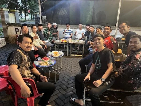 Suasana di lokasi Warkop PELTI kabupaten Takalar