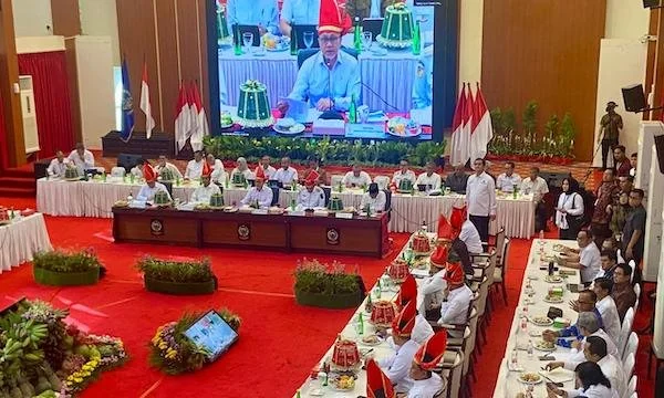 Rapat Koordinasi Bidang Pangan Provinsi Sulsel Tahun 2025 di Rumah Jabatan Gubernur Sulsel (Dok: Nofi KabarMakassar)