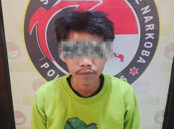 Pelaku penyalahgunaan narkotika yang telah diamankan Polres Maros (Dok: Ist)