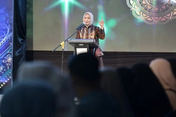 Wagub Sulsel Fatmawati Rusdi di pada pelaksanaan Trend Hijab Expo 2025 (Dok: Ist)