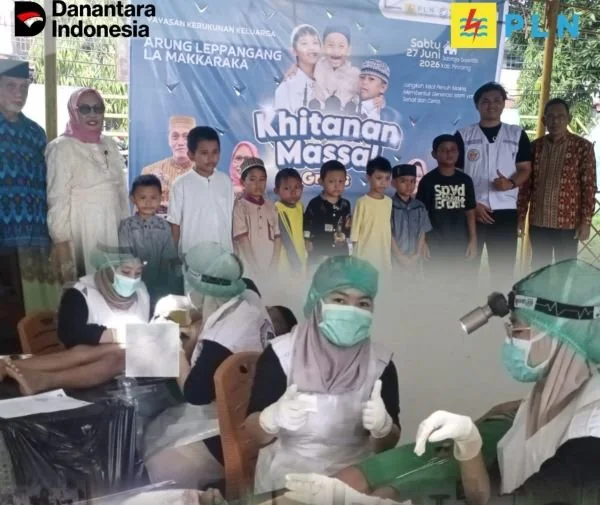 Yayasan Arung Leppangan dan YBM PLN Gelar Khitanan Massal di Pinrang. (Dok: Ist)