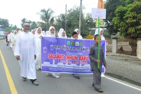 Pawai Menyambut Tahun Baru Islam di Kamanre, Luwu. Dok. Ist
