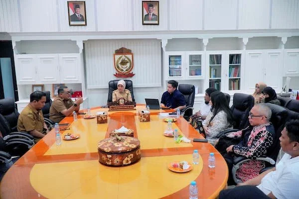 Wakil Wali Kota Makassar, Aliyah Mustika Ilham, Audiensi dengan Production House MAF World Pictures, (Dok: Ist).