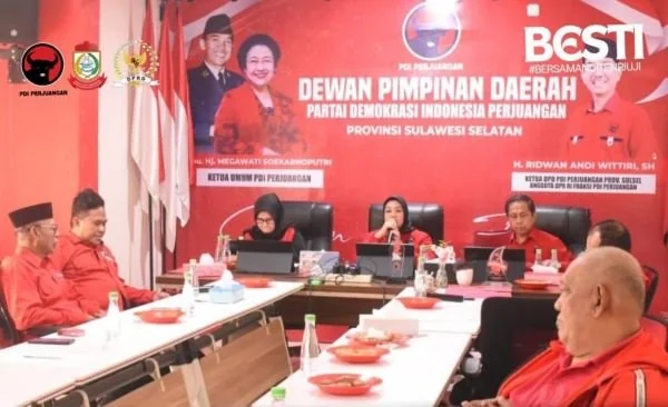 Rapat koordinasi bersama Dewan Pimpinan Cabang (DPC) PDIP dari Kabupaten Soppeng, Bone, Kepulauan Selayar, dan Kota Palopo (Dok: Ist).