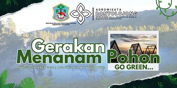 Ilustrasi Flayer Puncak Agrowisata Bontolojong.