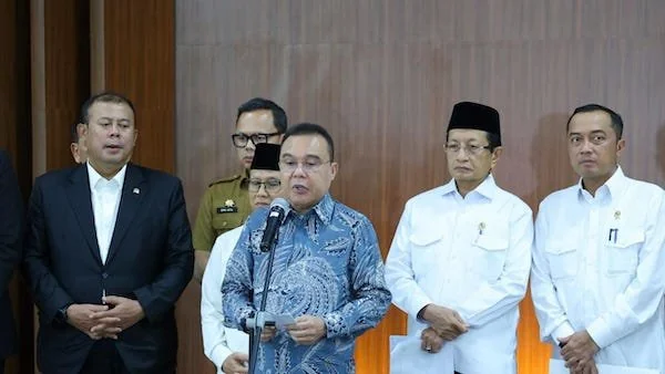 Wakil Ketua DPR RI, Sufmi Dasco Ahmad usai rapat koordinasi (Dok: Ist).