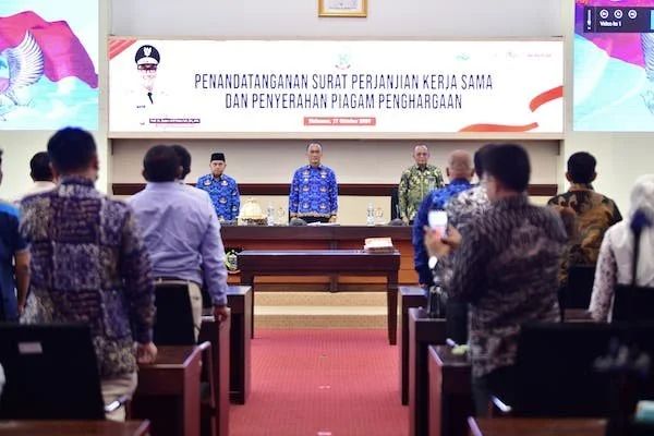 Pj Gubernur Sulsel, Prof Zudan Arif Fakrulloh di Kantor Gubernur Sulsel (Dok: Ist)