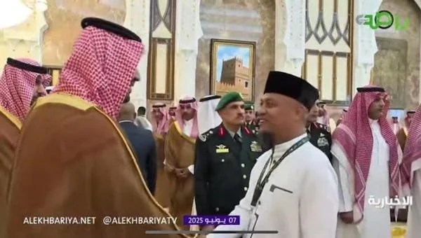 Gubernur Sulawesi Selatan, Andi Sudirman Sulaiman pada jamuan kehormatan yang digelar di Istana Mina (Dok: Ist)
