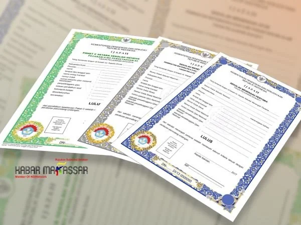 Ilustrasi Ijazah (Dok : KabarMakassar).