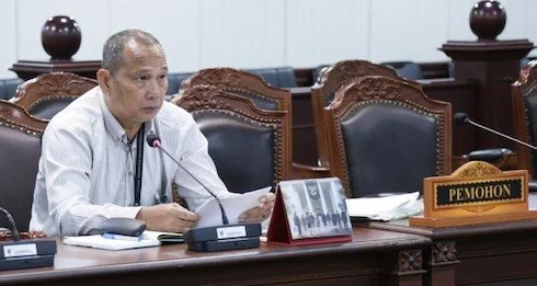 Pensiunan PNS Dudy saat Sidang Pemeriksaan Pendahuluan Perkara Nomor 53/PUU-XXIV/2026 (Dok: Ist).