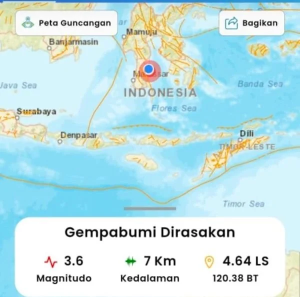 Gempa Bumi (Foto : ist).