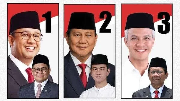 Debat Capres-Cawapres 2024 kedua Anies-Cak Imin, Prabowo-Gibran dan Ganjar-Mahfud.