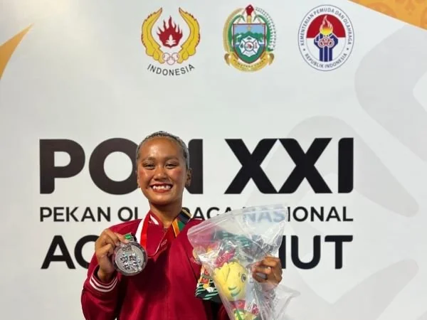 Atlet Sulsel, Mutiara Nur Azisah raih mendali perak pada kategori renang artistik solo putri (Dok : Ist).
