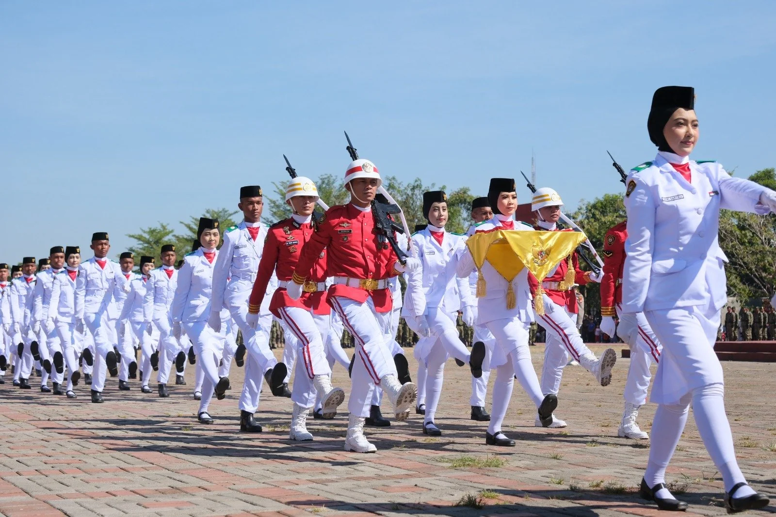 Paskibraka Gowa sukses menjalankan tugasnya mengibarkan Sang Merah Putih (Dok: Ist)