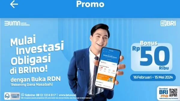 Untuk transaksi pasar modal, BRI telah menyediakan fitur RDN di aplikasi BRImo.