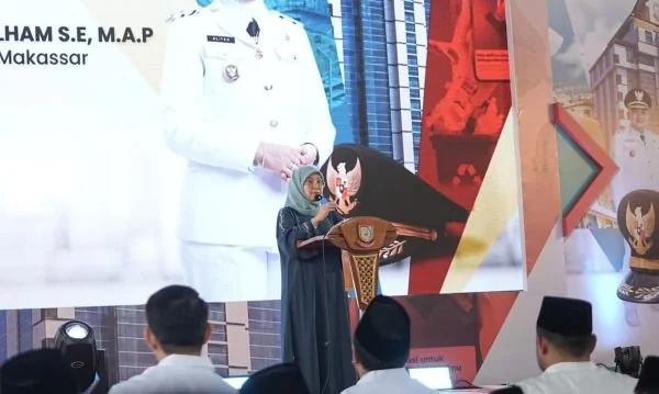 Wakil Wali Kota Makassar Aliyah Mustika Ilham saat Memberikan Sambutan di Refleksi 1 Tahun Mulia, (Dok: KabarMakassar).
