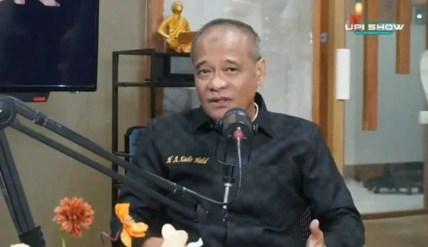 Ketua Komisi D juga salah satu pelopor Hak Angket Lahan CPI, Kadir Halid saat Podcast Bersama CEO KGI Upi Asmaradhana (Dok: KabarMakassar).