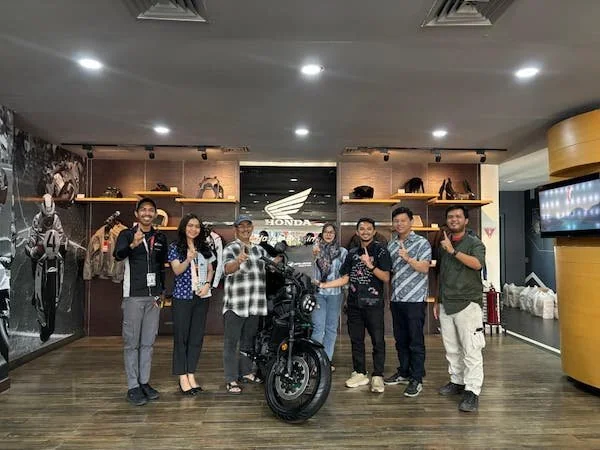 Konsumen pertama di Sulawesi resmi miliki Honda Rebel 1100, Big Bike Cruiser Premium Honda (Dok: Ist)