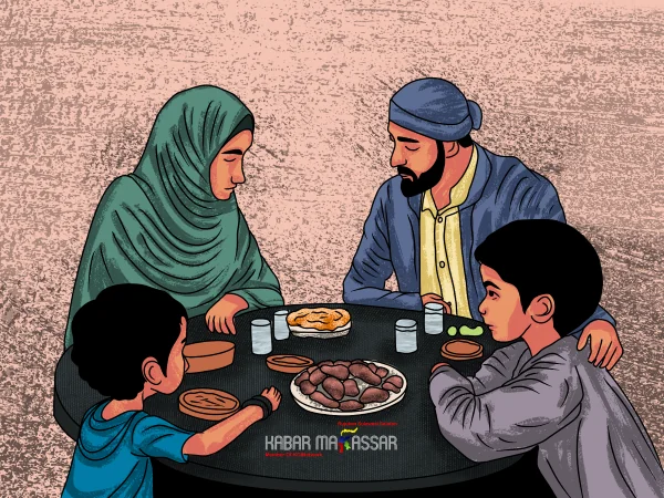 Ilustrasi buka puasa (Dok : KabarMakassar).
