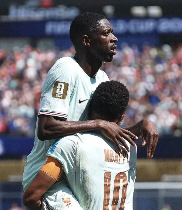 Selebrasi Ousmane Dembele dan Mbappe Usai Cetak Gol di Gawang Norwegia (Dok: Ist).