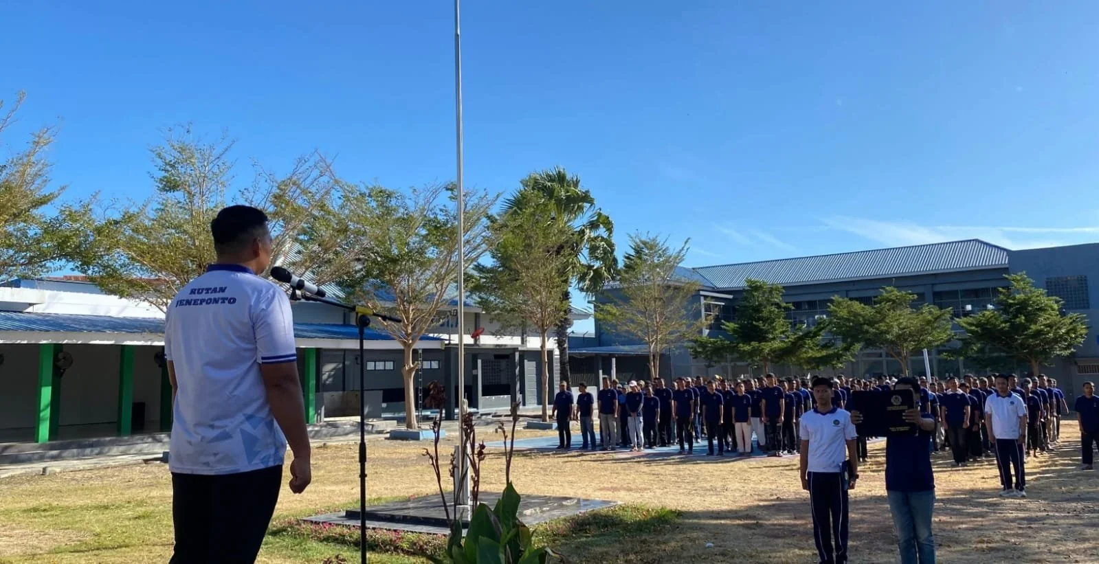 Rutan Kelas IIB Jeneponto menggelar upacara pembukaan Pekan Olahraga (Dok: Ist)