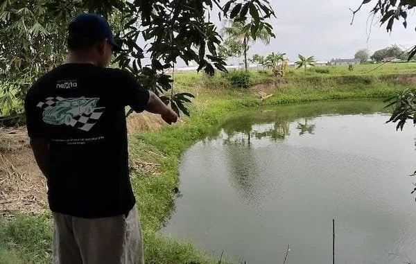TKP Bekas Galian terpasang police line