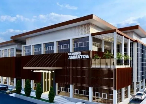 Desain gedung Ammatoa yang akan menjadi pusat budaya di Bulukumba (Dok : ist).