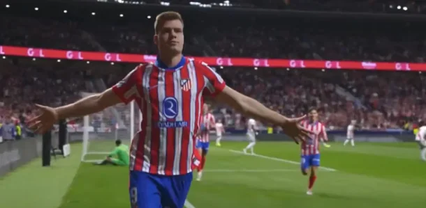 Atletico Madrid menjaga asa tipis untuk meraih gelar La Liga 2025 dengan kemenangan meyakinkan 3-0 atas Rayo Vallecano.(Atletico Madrid)