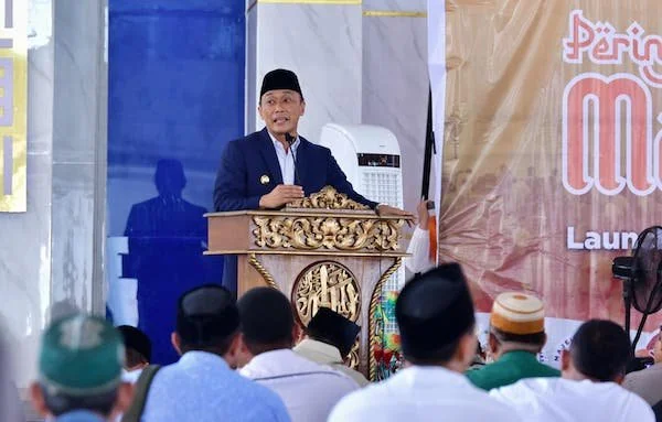 Pj Gubernur Sulsel, Prof Zudan Arif Fakrulloh di Masjid Kubah 99 Asmaul Husna (Dok: Ist)