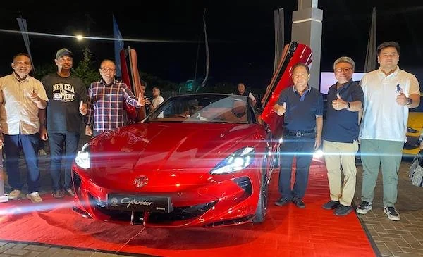 Launching MG Cyberster dari MG Motor Indonesia di Kota Makassar (Dok: Atri KabarMakassar)