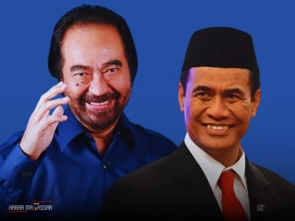 Menteri Pertanian RI, Andi Amran Sulaiman dan  Ketua Umum Partai NasDem, Surya Paloh (Dok : KabarMakassar).