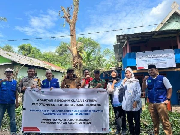 Pertamina Sulawesi Laksanakan Program Desa Tangguh Bencana di Maros (Dok : Ist).