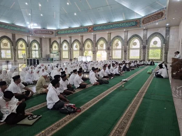 Ratusan jemaah di Kabupaten Maros mengikuti bimbingan manasik haji (Dok : Ist).