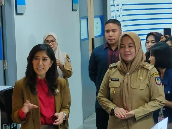 Menteri Komunikasi dan Digital (Komdigi), Meutya Hafid saat berkunjung ke Makassar (Dok: Ist).