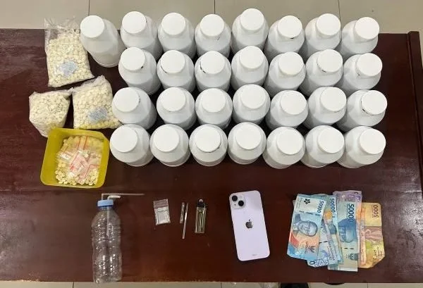 Barang bukti yang diamankan Ditresnarkoba Polda Sulbar Ungkap Jaringan Peredaran Sabu dan Boje di Pasangkayu (Dok : Ist).