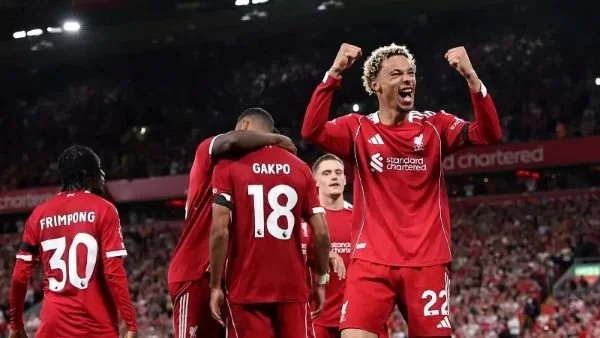Hugo Ekitike tampil gemilang di debutnya bersama Liverpool (Dok : int).