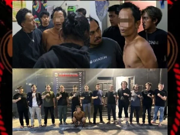 Terduga pelaku kasus  tindak pidana pencurian dan kekerasan (Curas) saat diamankan Tim Resmob Polres Bantaeng (Dok : Ist).