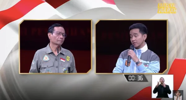 Mahfud MD dan Gibran Rakabuming Raka