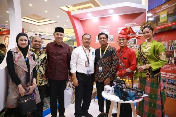PJ Sekda Makassar, Firman Hamid Pagarra saat mengikuti Expo Pengawasan intern 2024 di Krakatau Grand Ballroom, TMII.