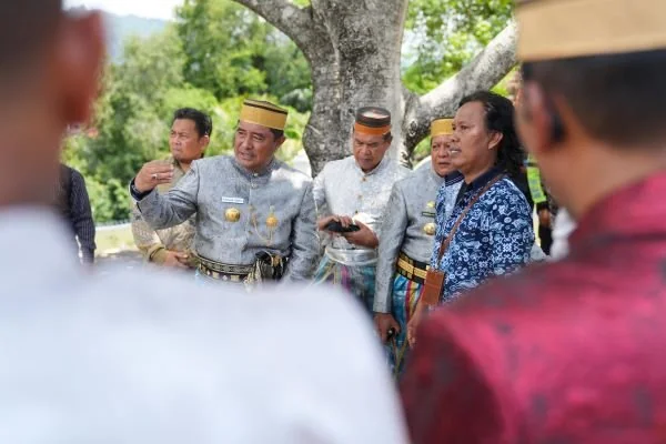 Pj Gubernur Sulsel, Bahtiar Baharuddin berbincang terkait sejarah Soppeng.