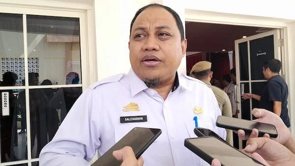 Kepala BKAD Sulsel, Salehuddin di Rumah Jabatan Gubernur Sulsel (Dok: Nofi KabarMakassar)