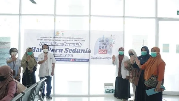 Peringatan hari paru sedunia yang dilaksanakan di RSUD Sulbar(dok:ist)